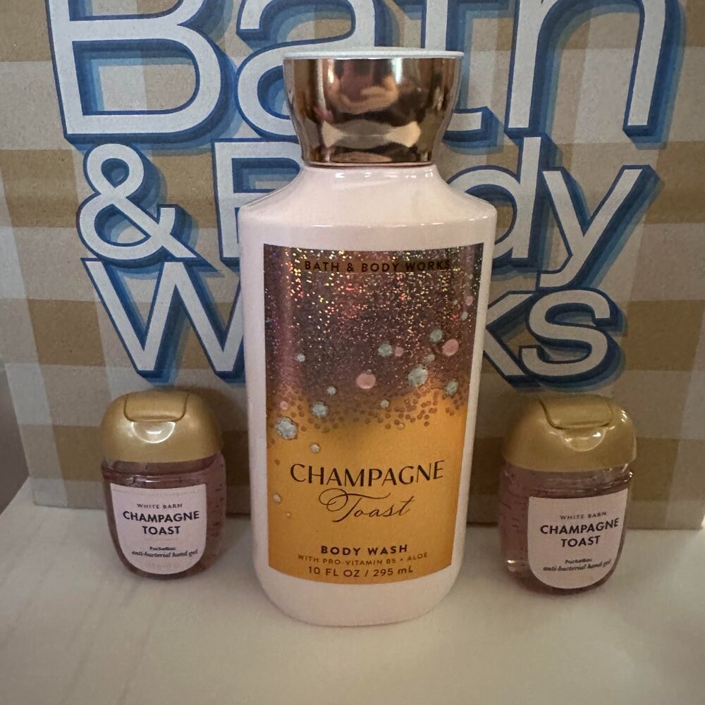 Champagne Toast Body Wash & Hand Sanitizers